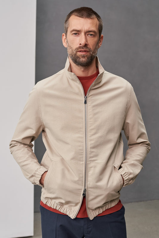 Veste en coton bio | taupe "juri eco ripstop pale taupe"