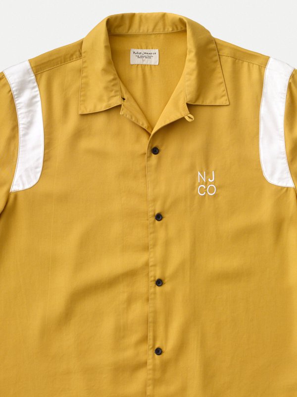 Chemise manches courtes safran en tencel - Jack Bowling