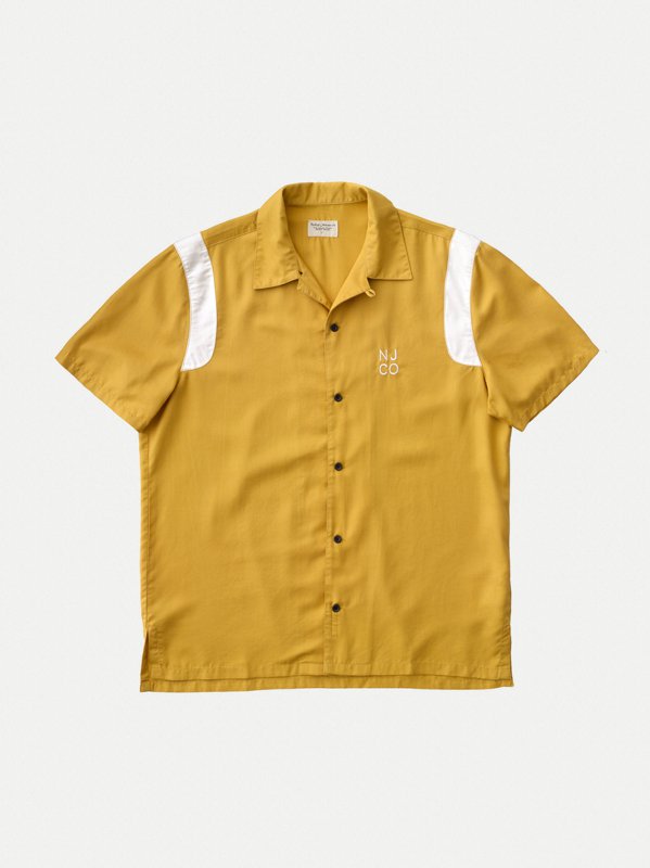 Chemise manches courtes safran en tencel - Jack Bowling