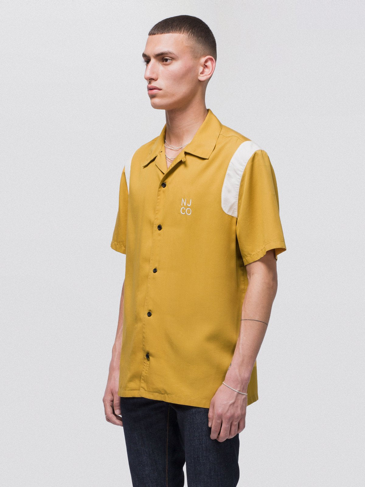 Chemise manches courtes safran en tencel - Jack Bowling