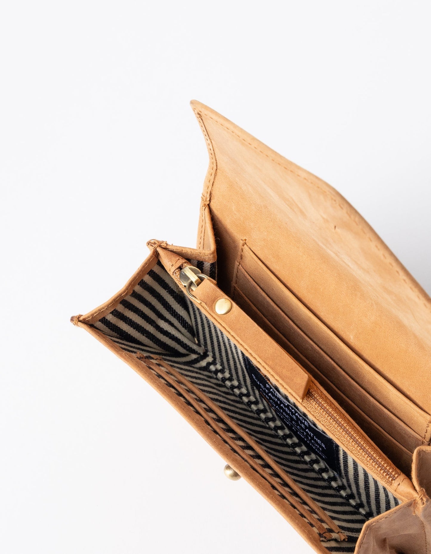 Portefeuille en cuir certifié | marron "jo's purse camel hunter leather"