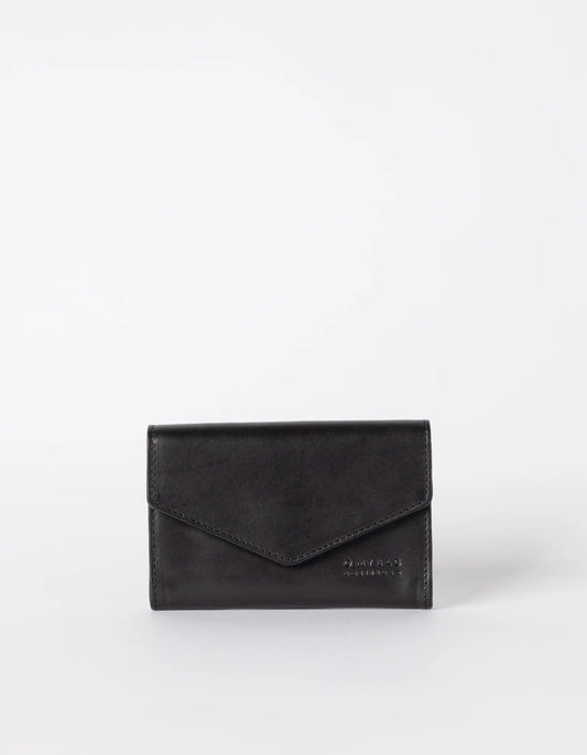 Portefeuille en cuir certifié | noir "jo's purse black leather"