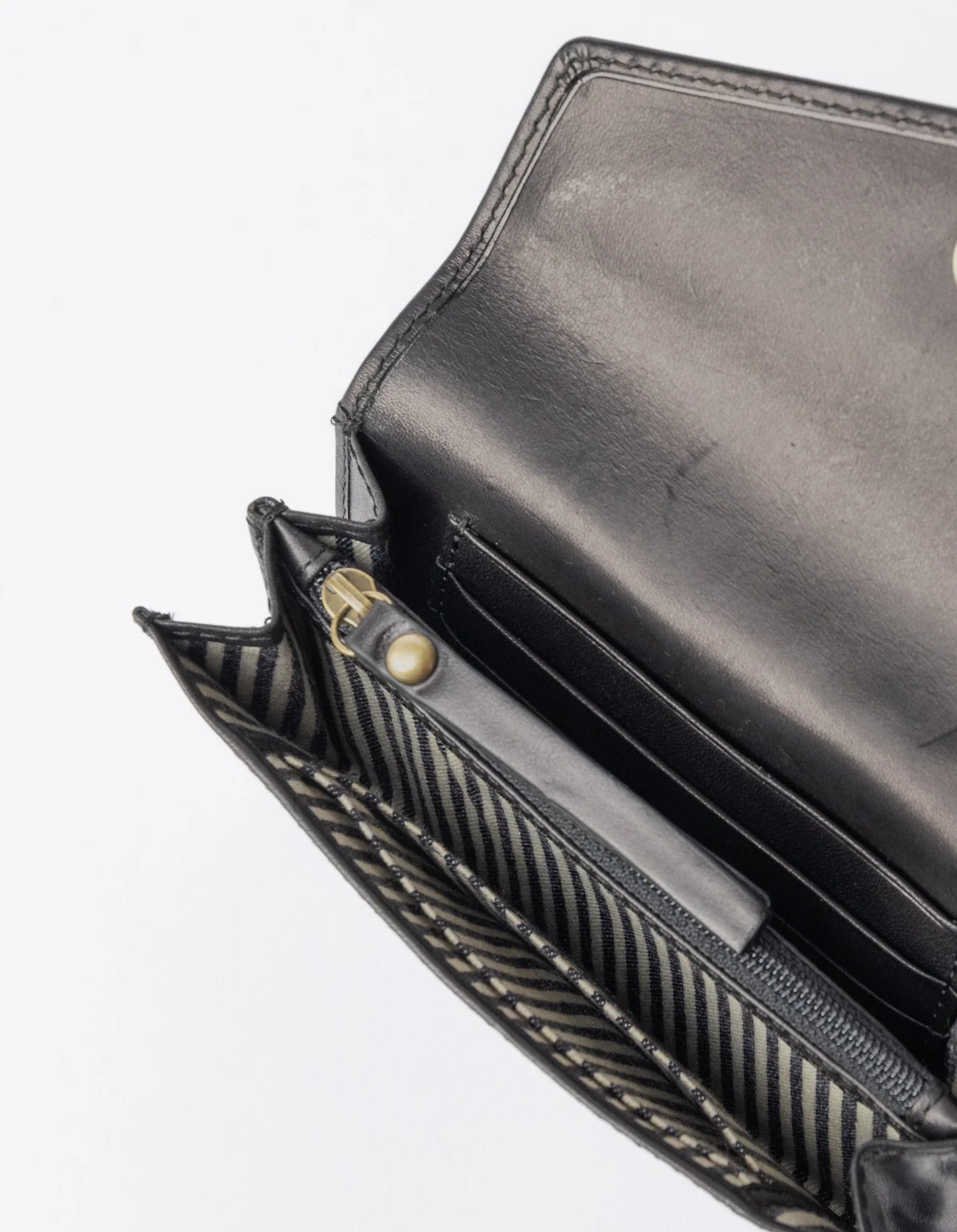 Portefeuille en cuir certifié | noir "jo's purse black leather"
