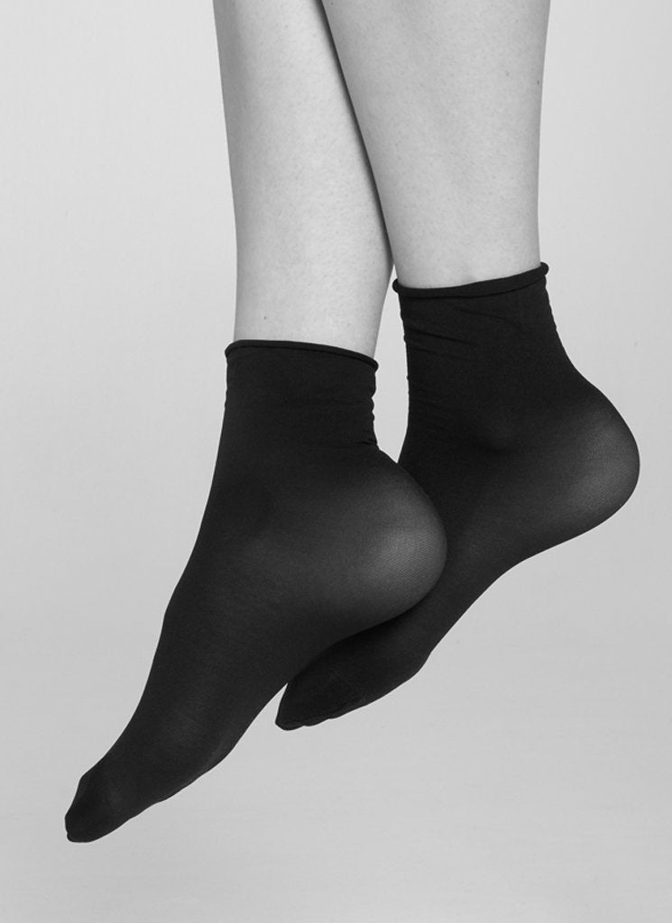 Pack de 2 paires de chaussettes noires 30 deniers en recyclé - Judith