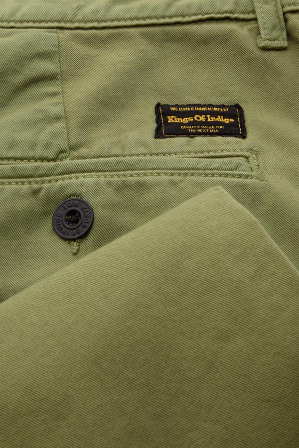 Pantalon chino slim vert en coton bio - Sujain