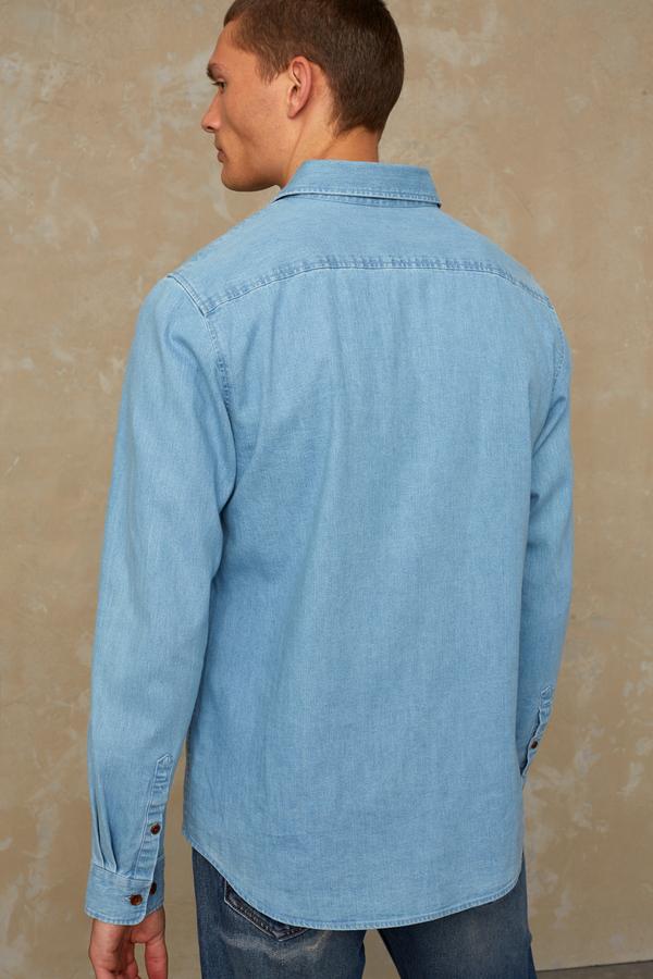 Chemise en jean en coton bio - Enda Pocket