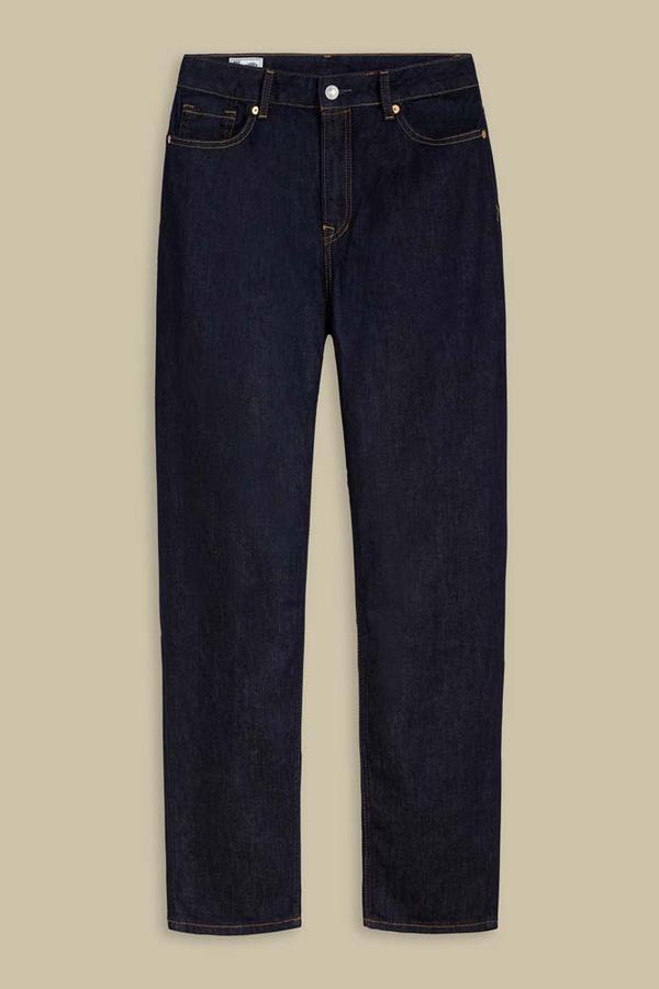 Jean droit brut en coton bio - Caroline