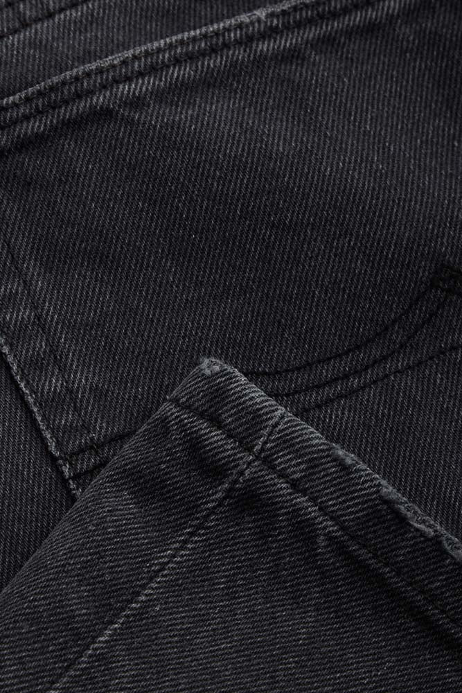 Jean ample en coton recyclé | noir "jane - eco recycled grey worn"