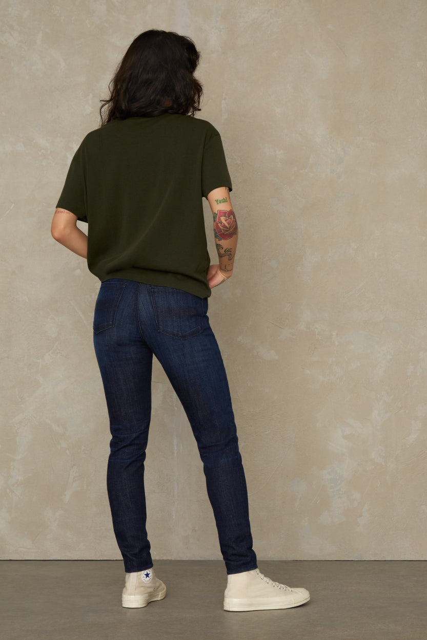 T-shirt évasé vert sapin - amabel