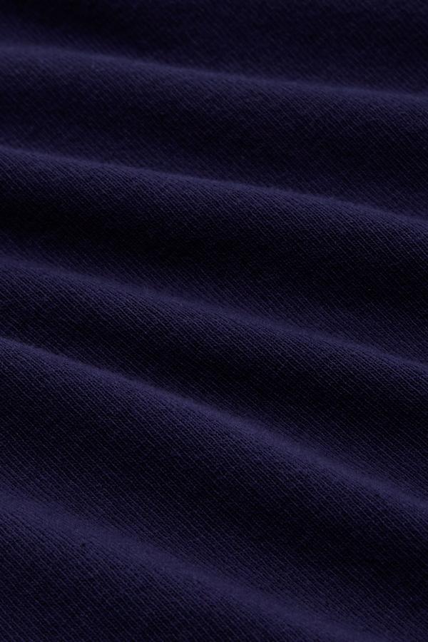 T-shirt col v ample en recyclé | marine "Amarissa"