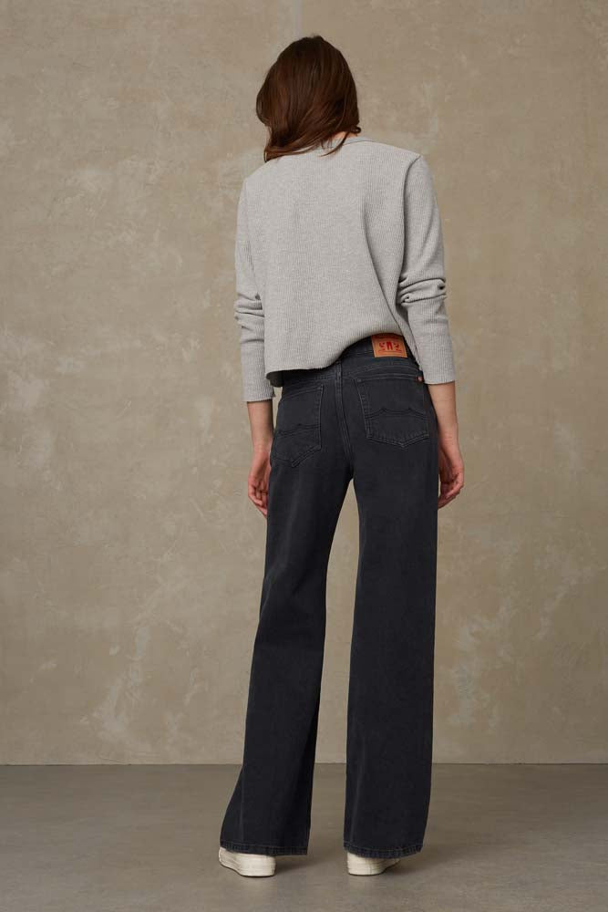 Pull léger en matières recyclées | Gris "jessamine grey melee"