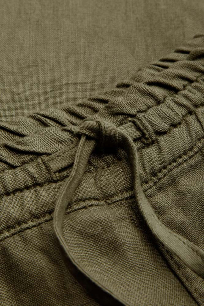 Pantalon ample vert en lin - martin