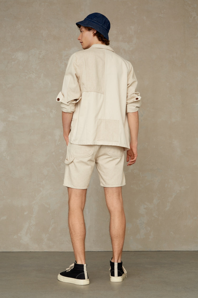 Short ecru  en chanvre - philip