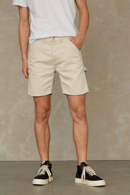 Short ecru  en chanvre - philip