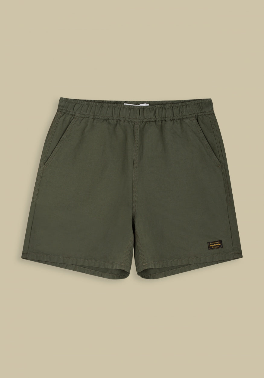 Short kaki en coton et lin bio - bidatsu treetop linen mix