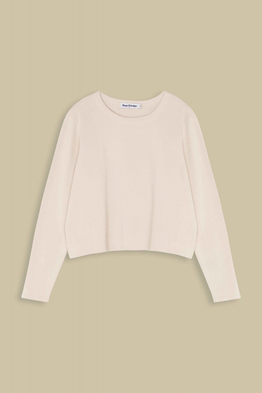 Pull léger en recyclé | Non teinté "jessamine non-dyed"