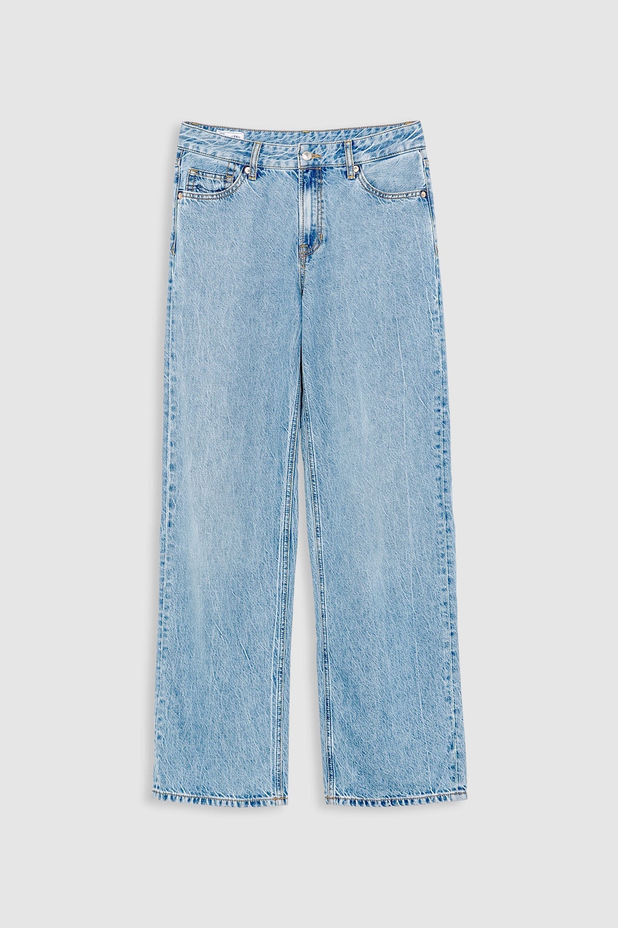 Jean large en coton bio | bleu délavé "joan blue reef super light used"