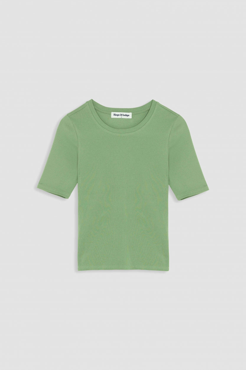 T-shirt en coton bio | vert "rina mistletoe"
