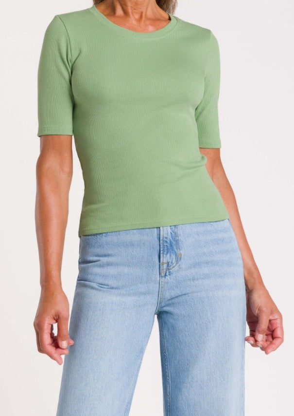 T-shirt en coton bio | vert "rina mistletoe"