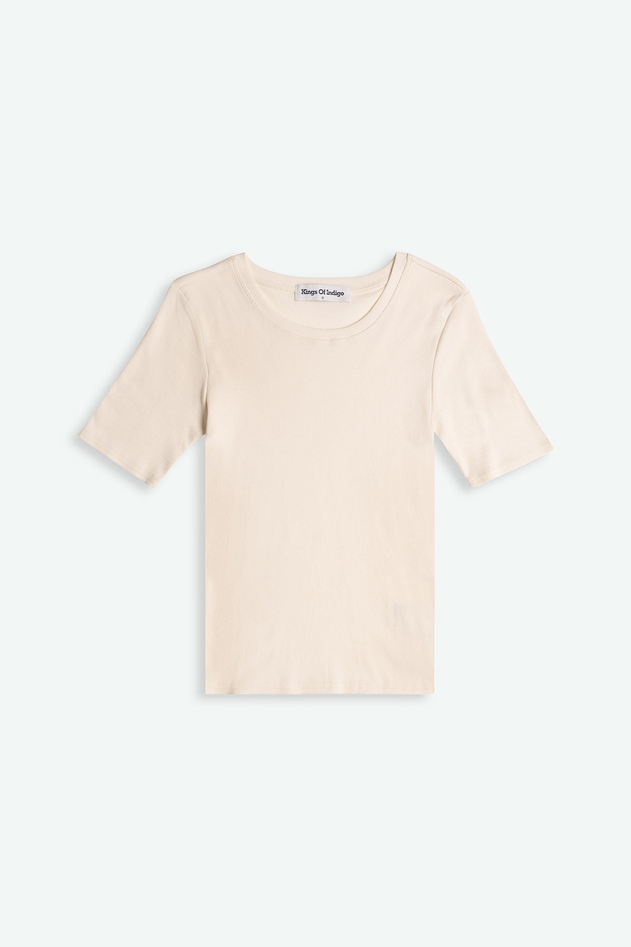T-shirt en coton bio | écru "rina off white"