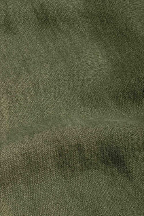 Robe longue à bretelles en tencel | kaki "corinne four leaf clover"