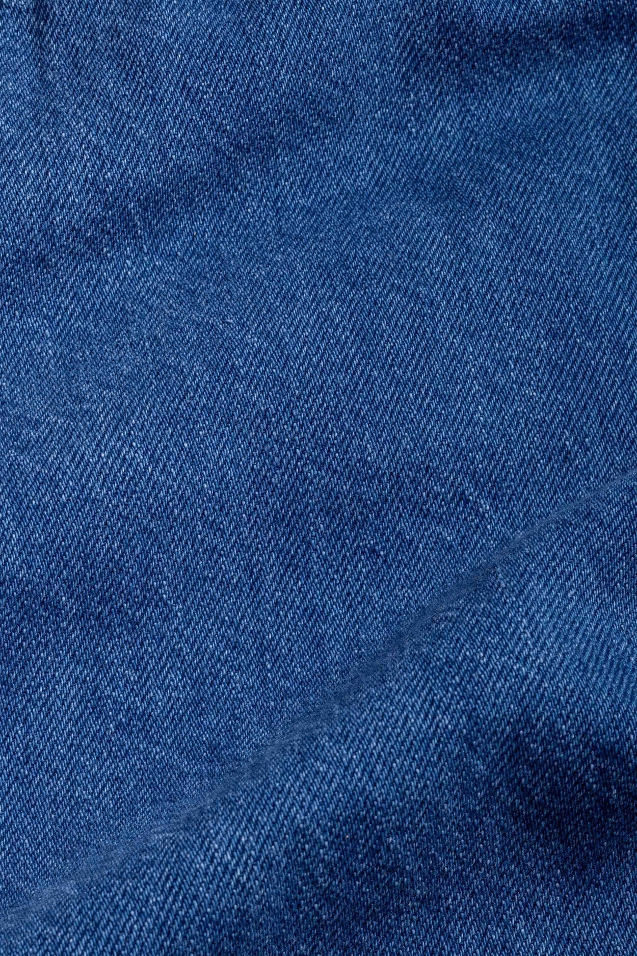 Pantalon fluide en coton bio | bleu "Martin - quennell mid used"