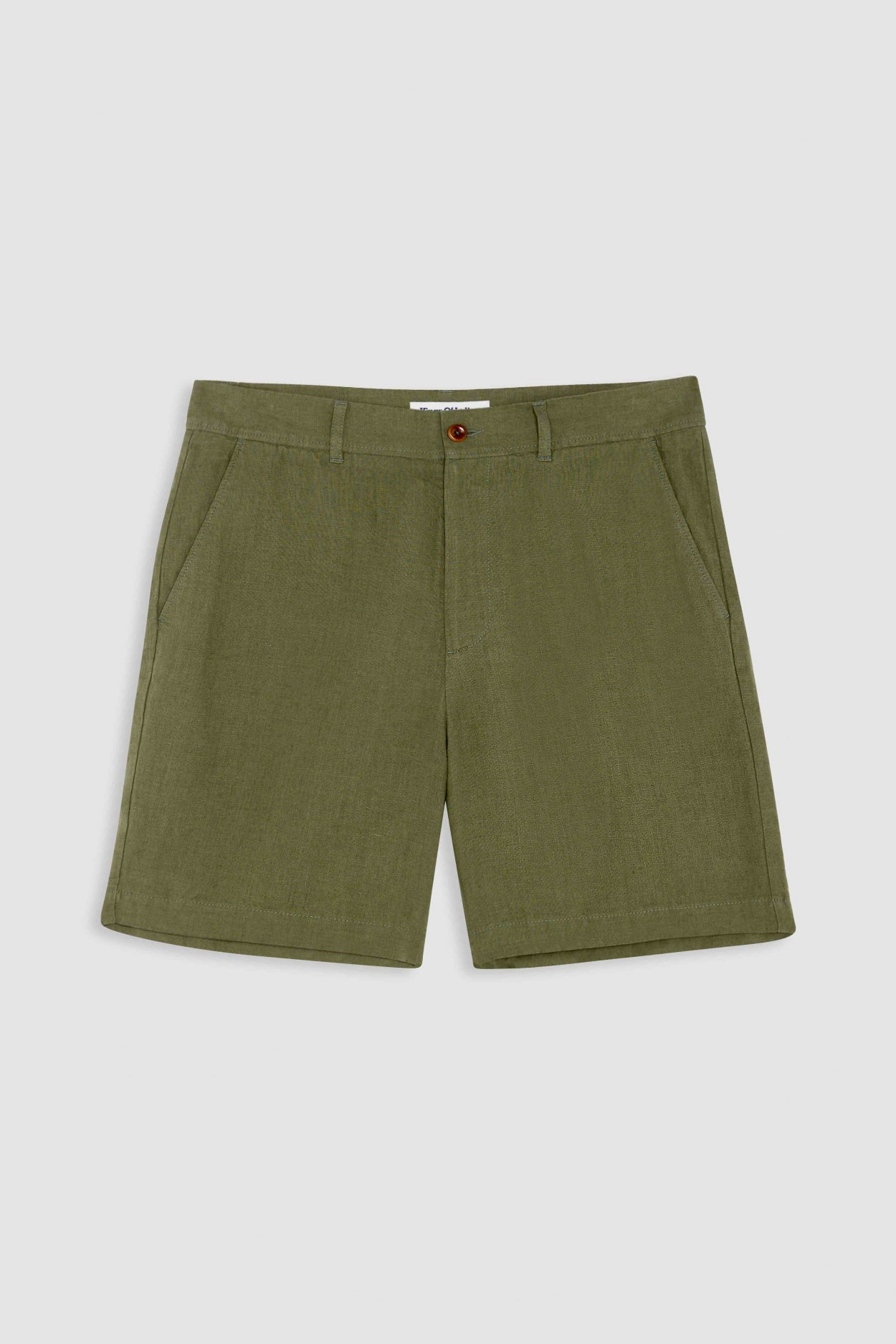 Short en lin | Vert "reagan four leaf clover"