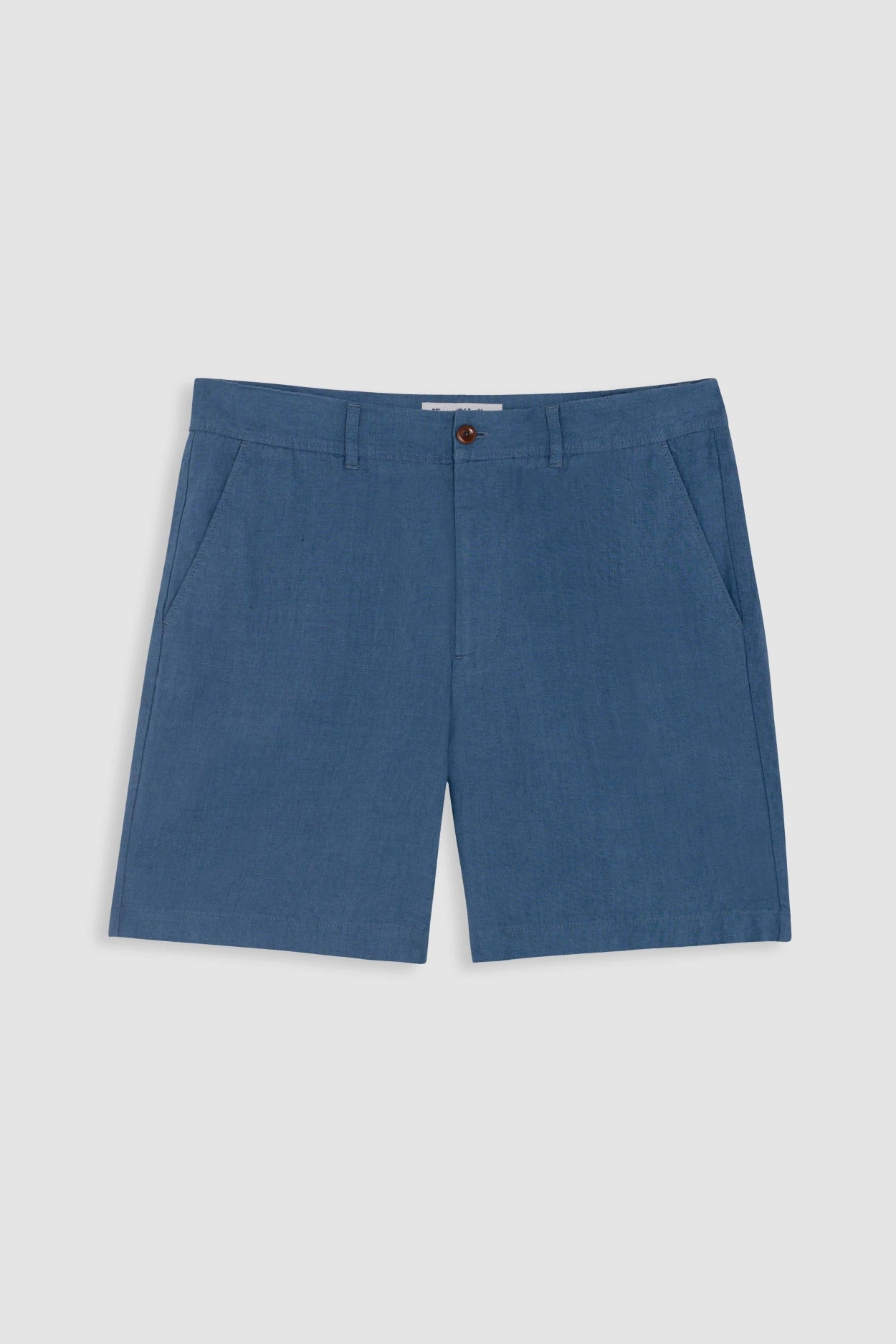 Short en lin | Bleu "reagan dark blue"