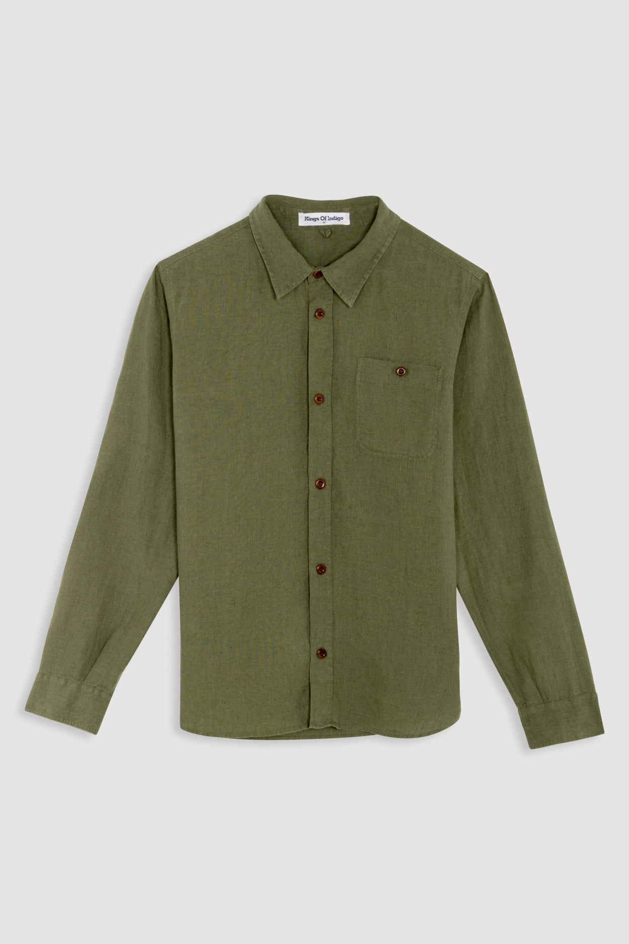 Chemise en lin | vert "juntoku four leaf clover"