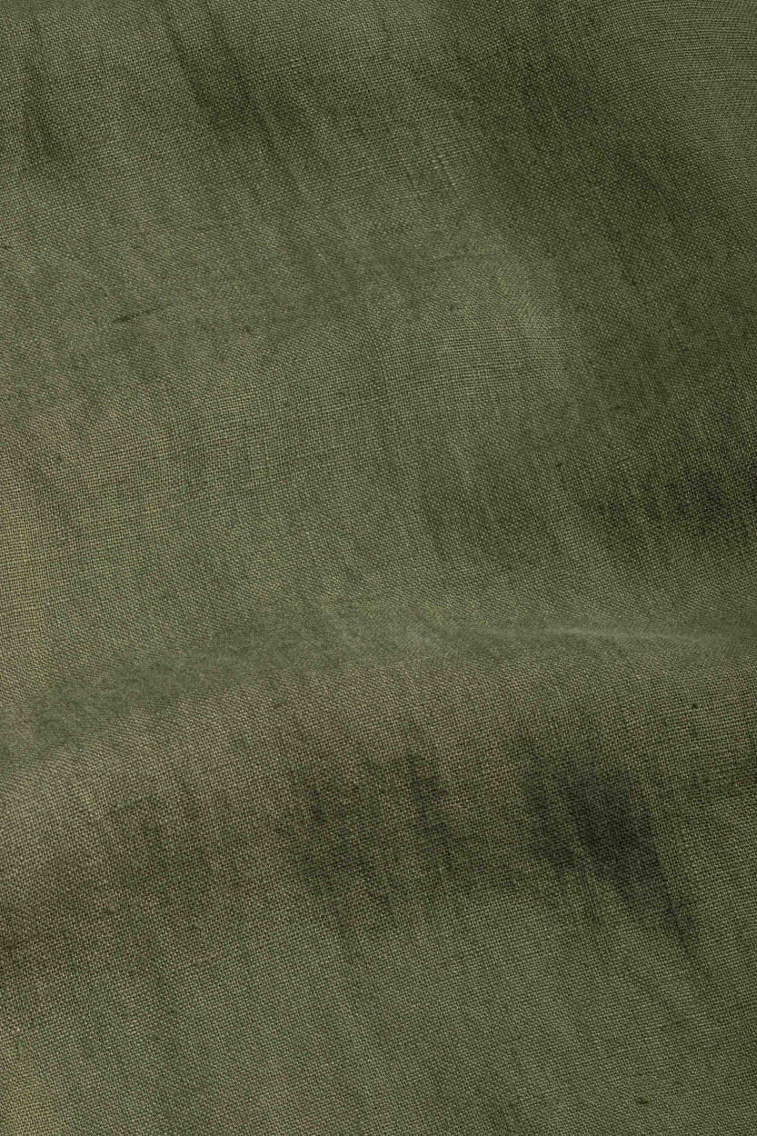 Chemise en lin | vert "juntoku four leaf clover"
