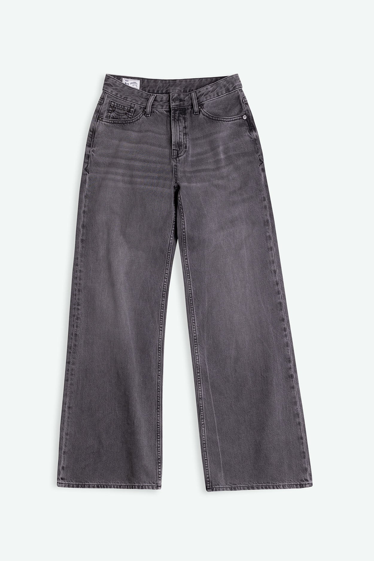 Jean ample en coton bio | noir 'jane - pony black od black'