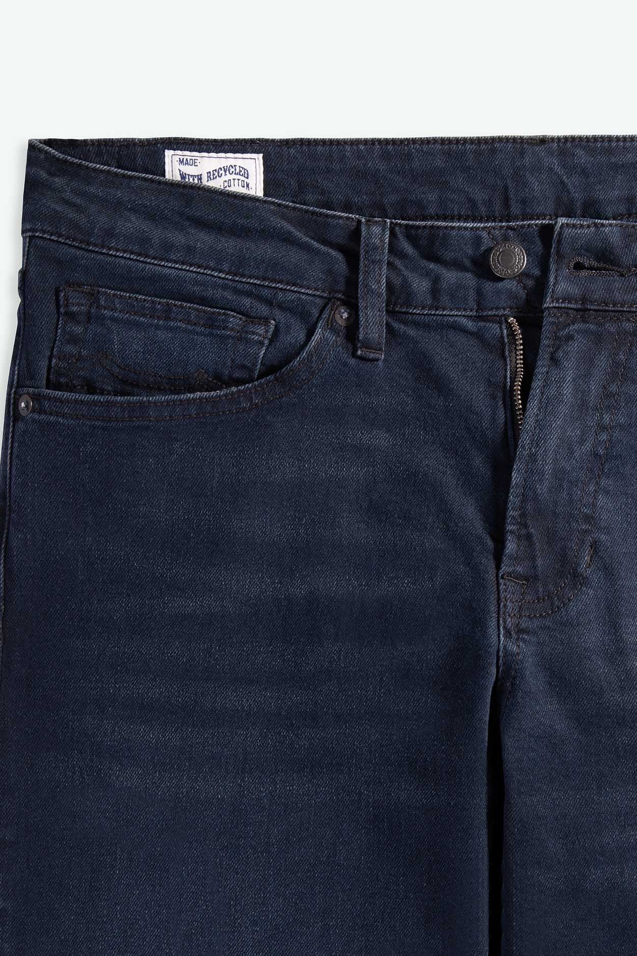 Jean slim en coton recyclé et tencel | bleu foncé "charles - olesya blue black"