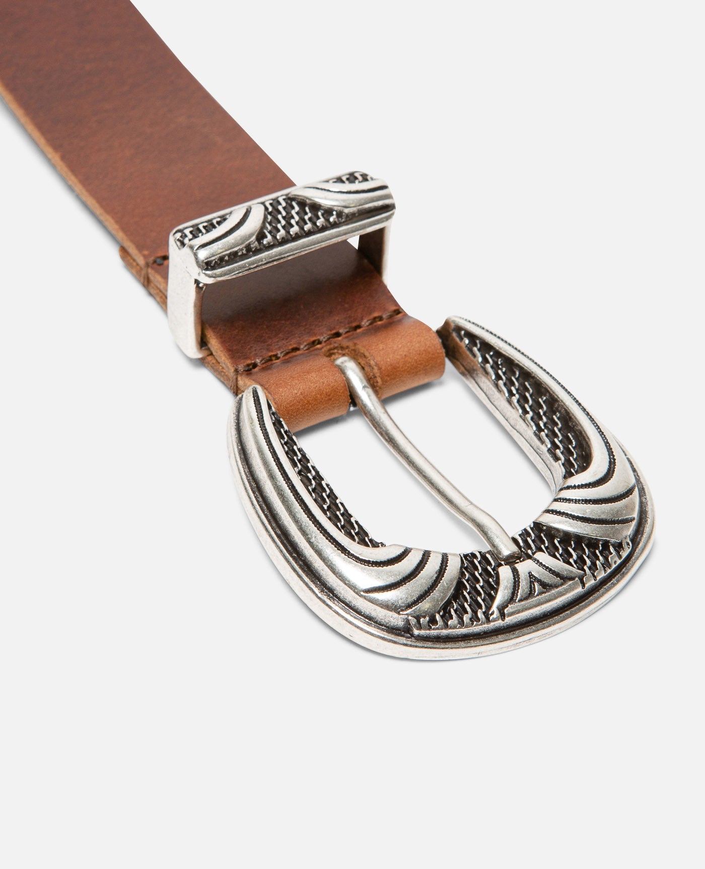 Ceinture made in France en cuir tannage végétal | Marron "keith noisette"