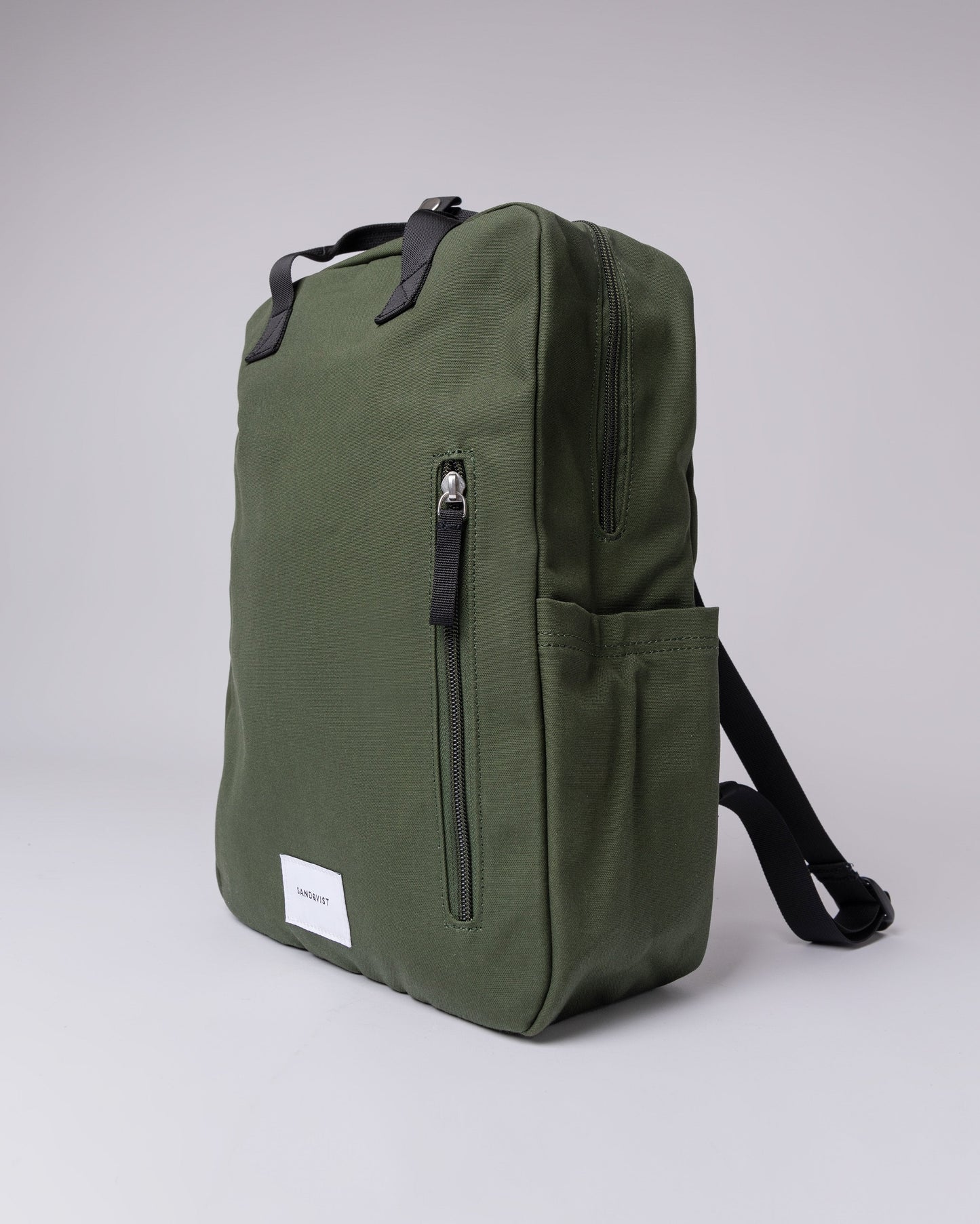 Sac à dos en coton bio | Vert "knut dawn green"
