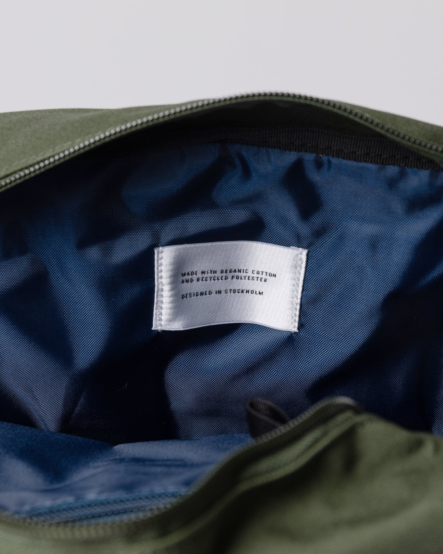 Sac à dos en coton bio | Vert "knut dawn green"