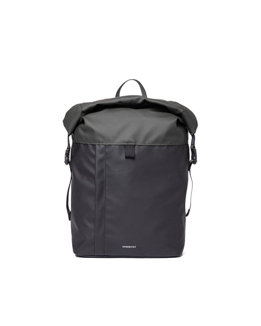 Sac à dos imperméable en matière recyclée | multicolore "konrad multi black dark green"