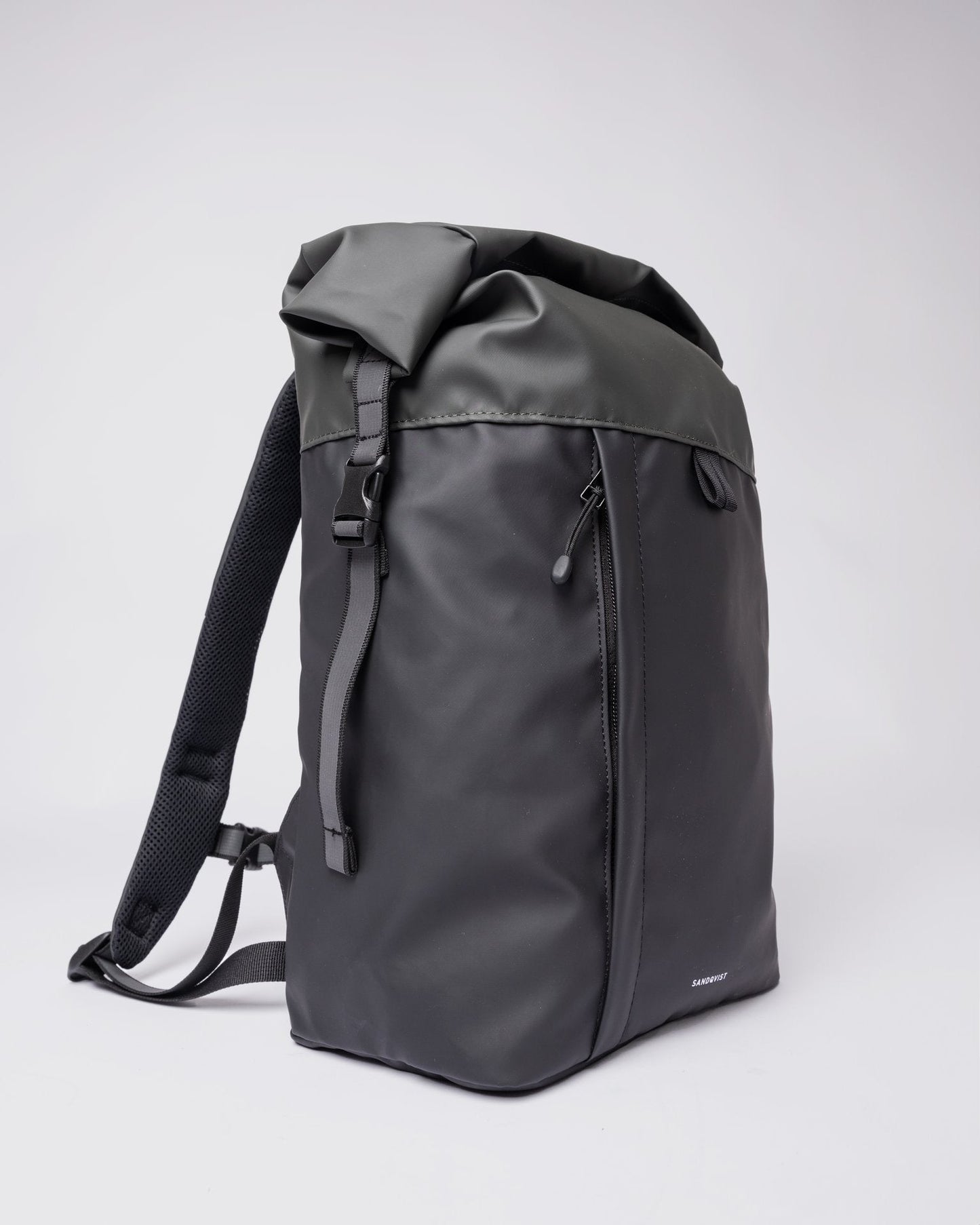 Sac à dos imperméable en matière recyclée | multicolore "konrad multi black dark green"