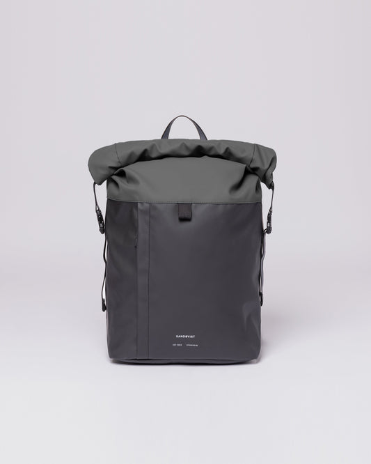 Sac à dos 17/20L imperméable en matière recyclée | noir et gris "konrad multi dark"