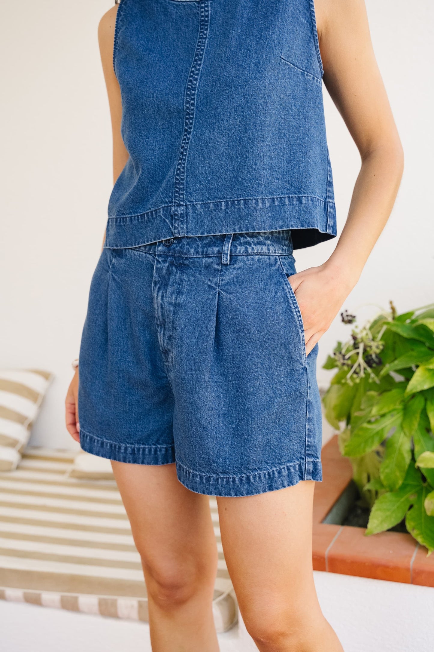 Short Barbara en tencel | denim | Denim