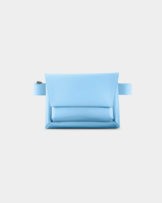 Banane bleu ciel en matières recyclées - kangaroo belt bag regular lightblue