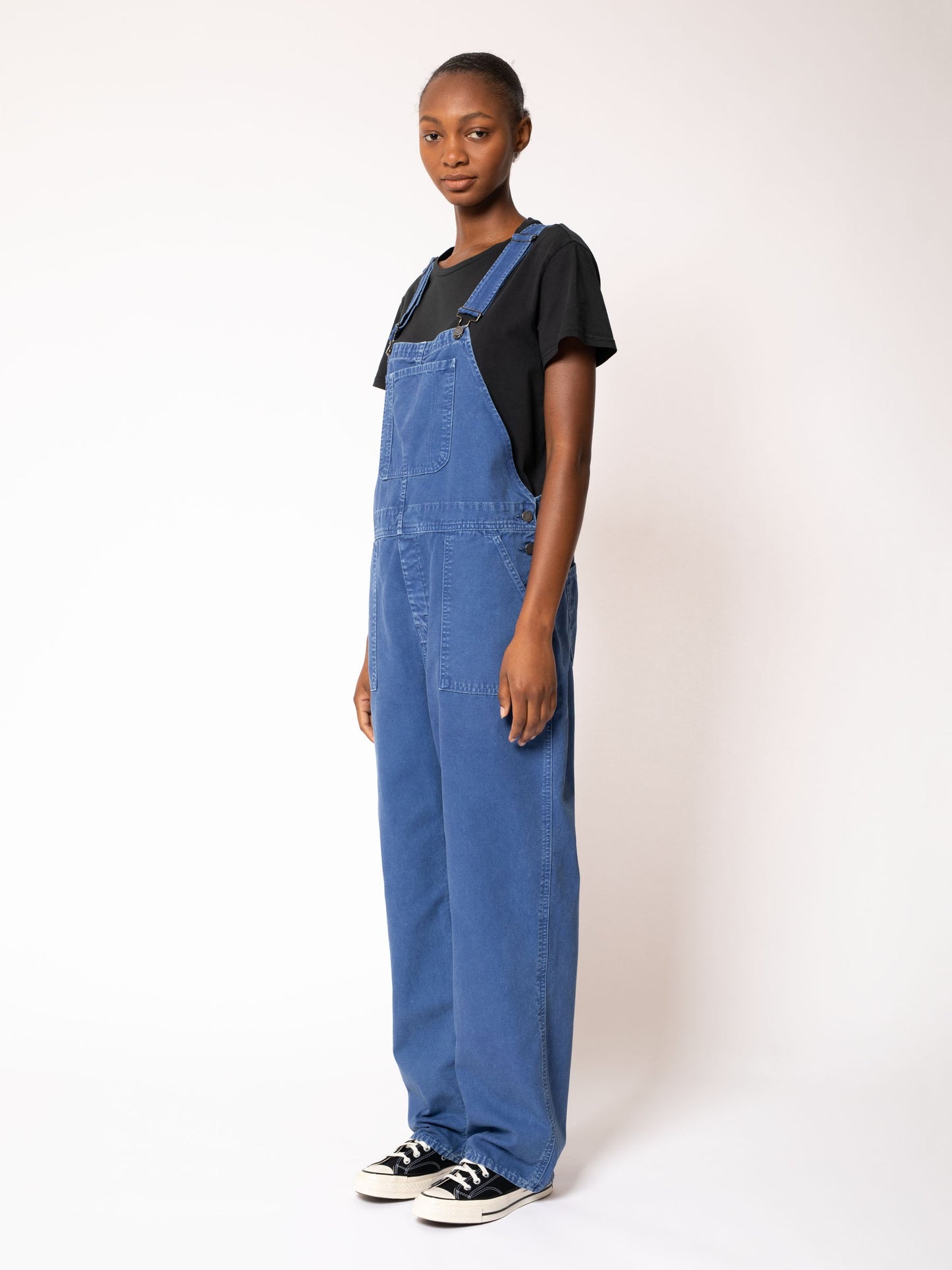 Salopette ample bleue en coton bio - Karin Dungarees French Blue