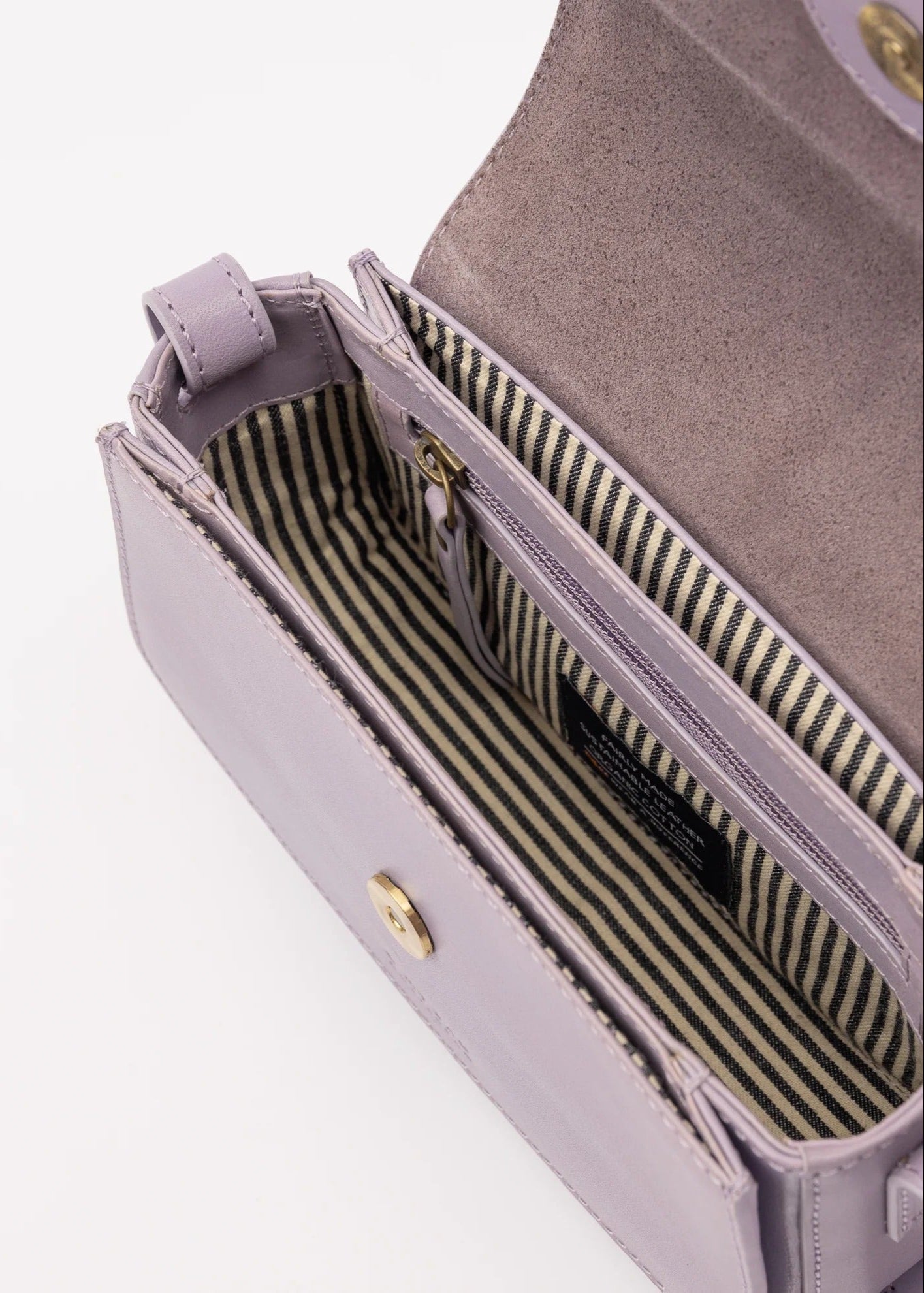 Sac en cuir | mauve "kendalini - pale mauve classic leather "
