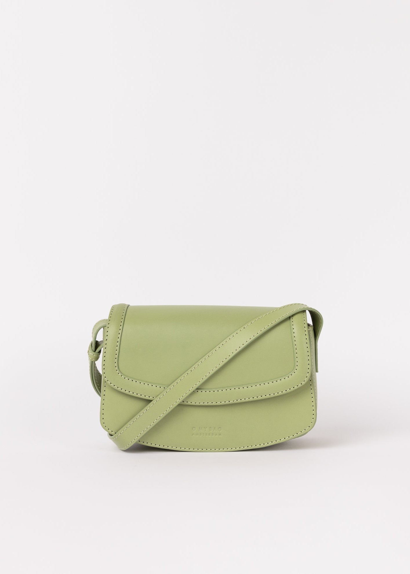 Sac en cuir | vert "kendalini - tea green classic leather "