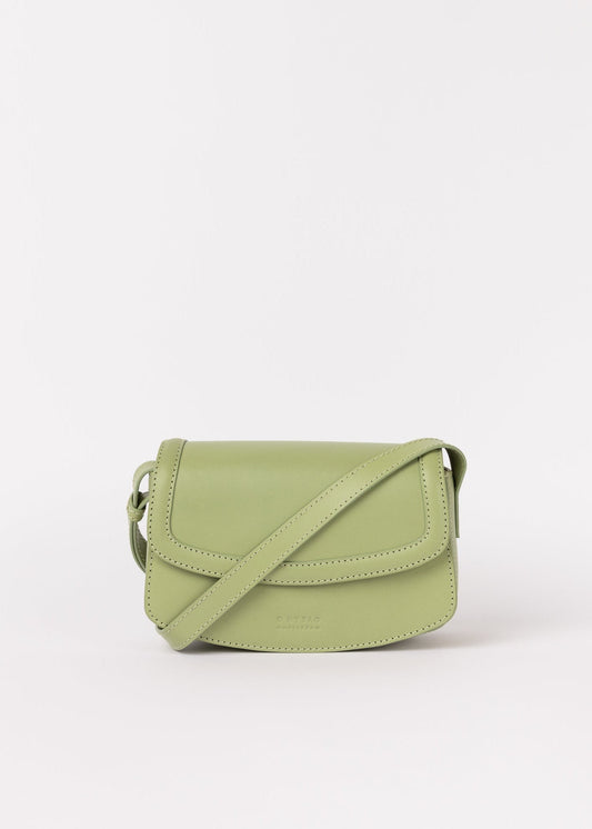 Sac en cuir | vert "kendalini - tea green classic leather "