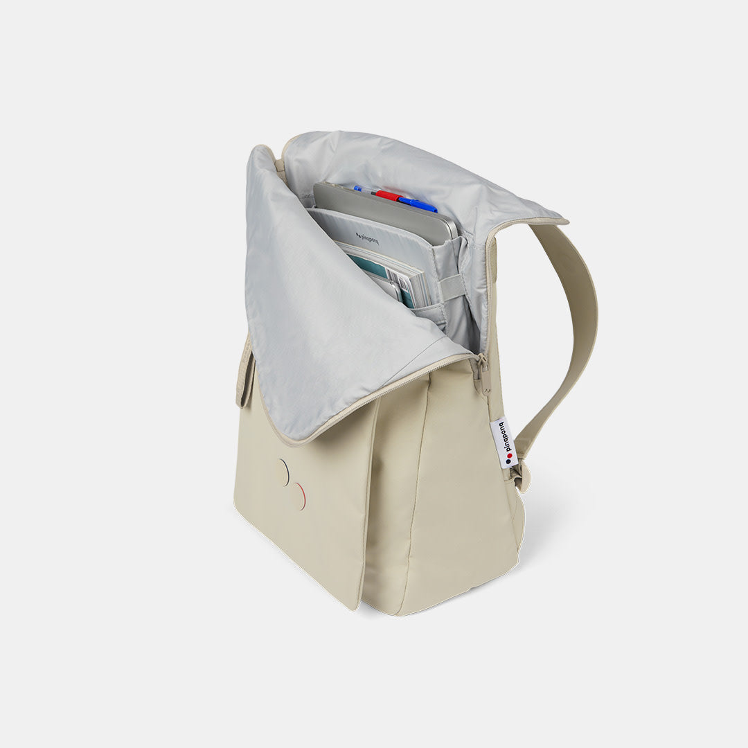 Sac à dos beige recyclé - Klak Chalk Beige