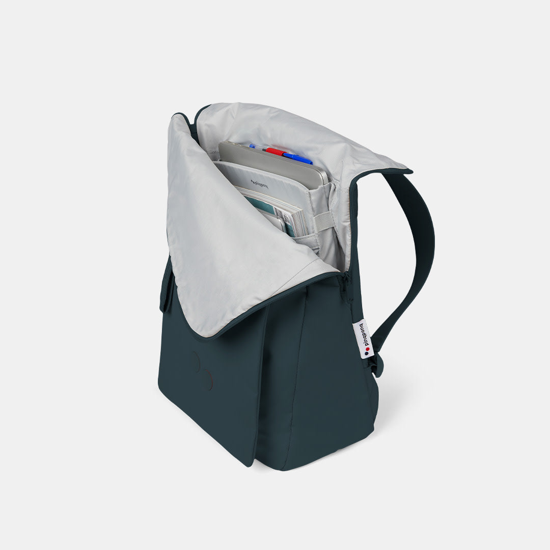 Sac à dos bleu pétrole recyclé - Klak slate blue