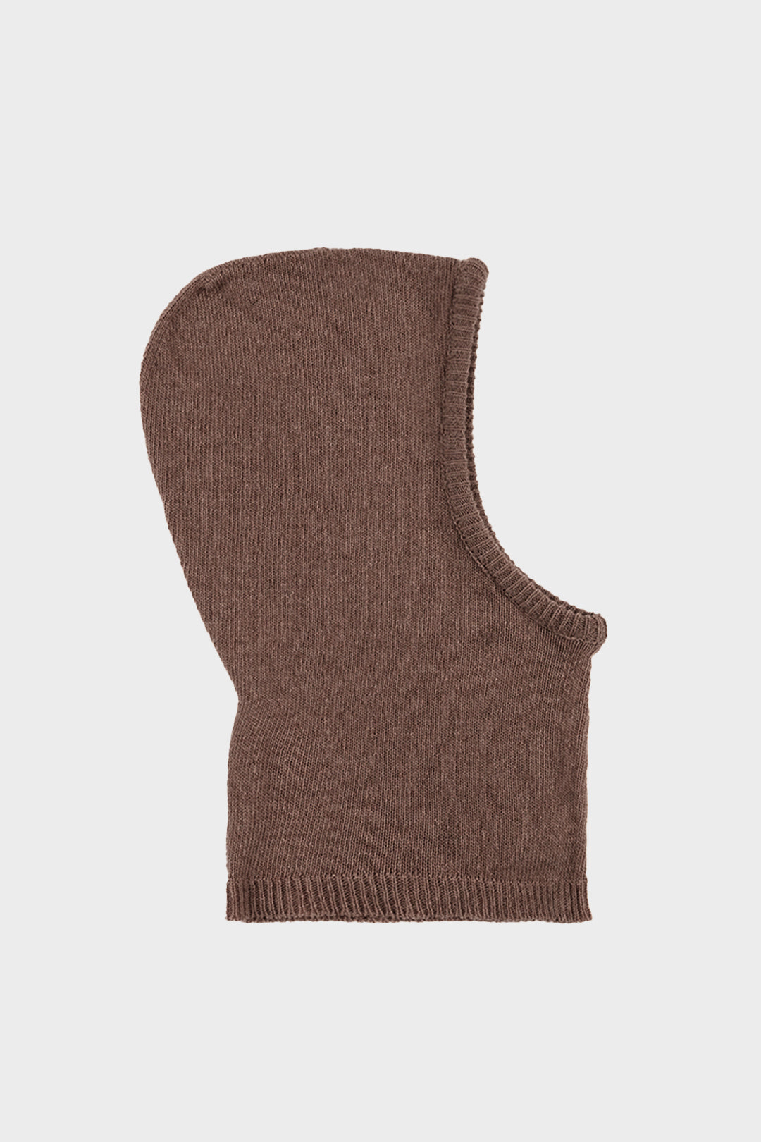 Cagoule en matières recyclées | marron "knit hood rosewood"