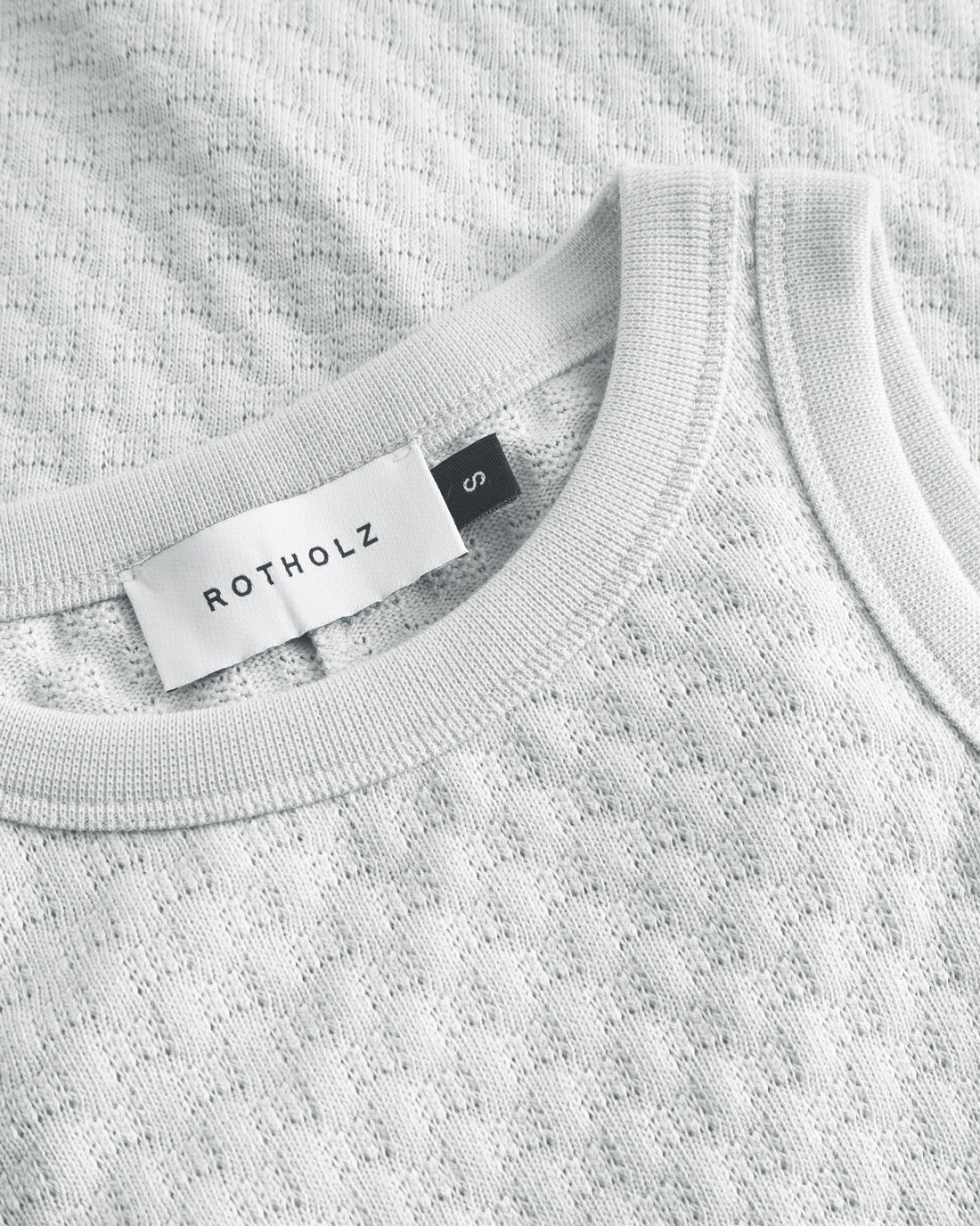 Robe midi en coton bio | bleu ciel "Knit dress - moonlight grey"