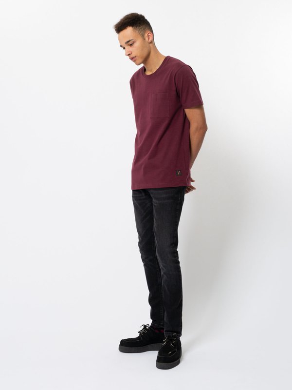 T-shirt figue avec poche en coton bio - kurt