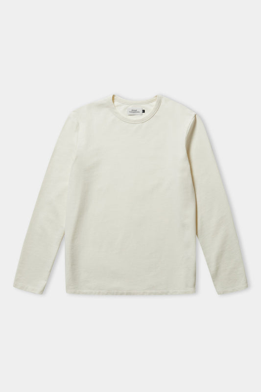 T-shirt manches longues en jersey de coton bio | écru "lars eco ecru"